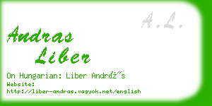 andras liber business card